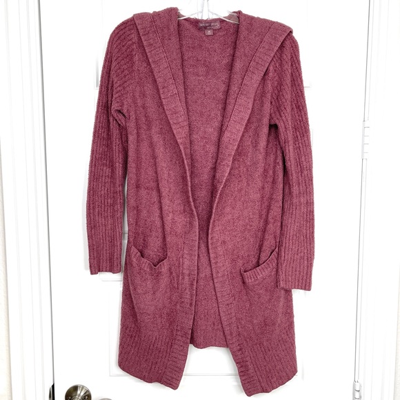 BAREFOOT DREAMS CozyChic Lite Relaxed Hooded Cardigan In...